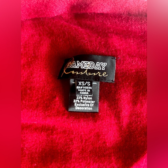 IOWA STATE, gameday cardigan, women’s red, tassels detail - Picture 2 of 3